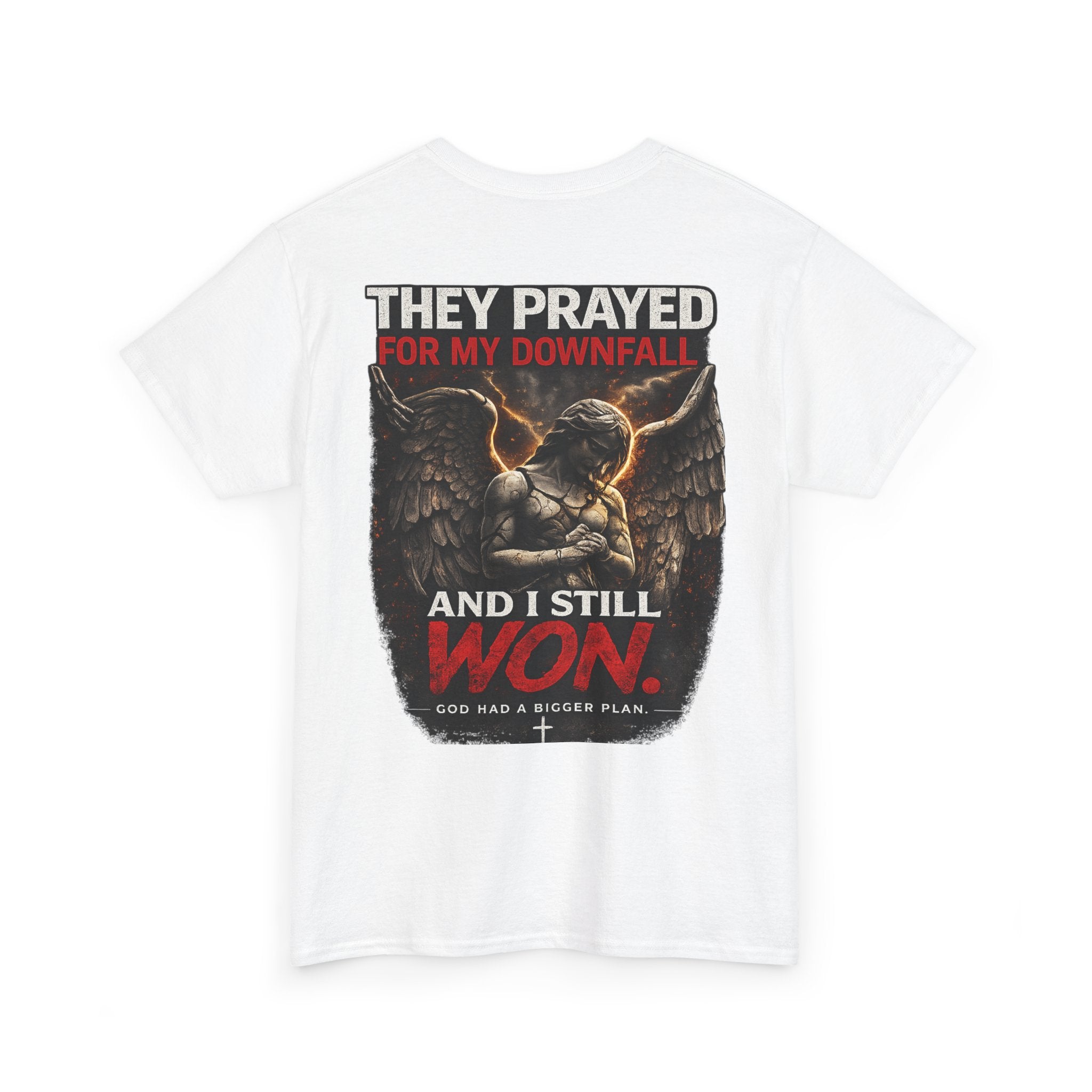 Resilient Angel Tee — "They Prayed for My Downfall" Streetwear Shirt
