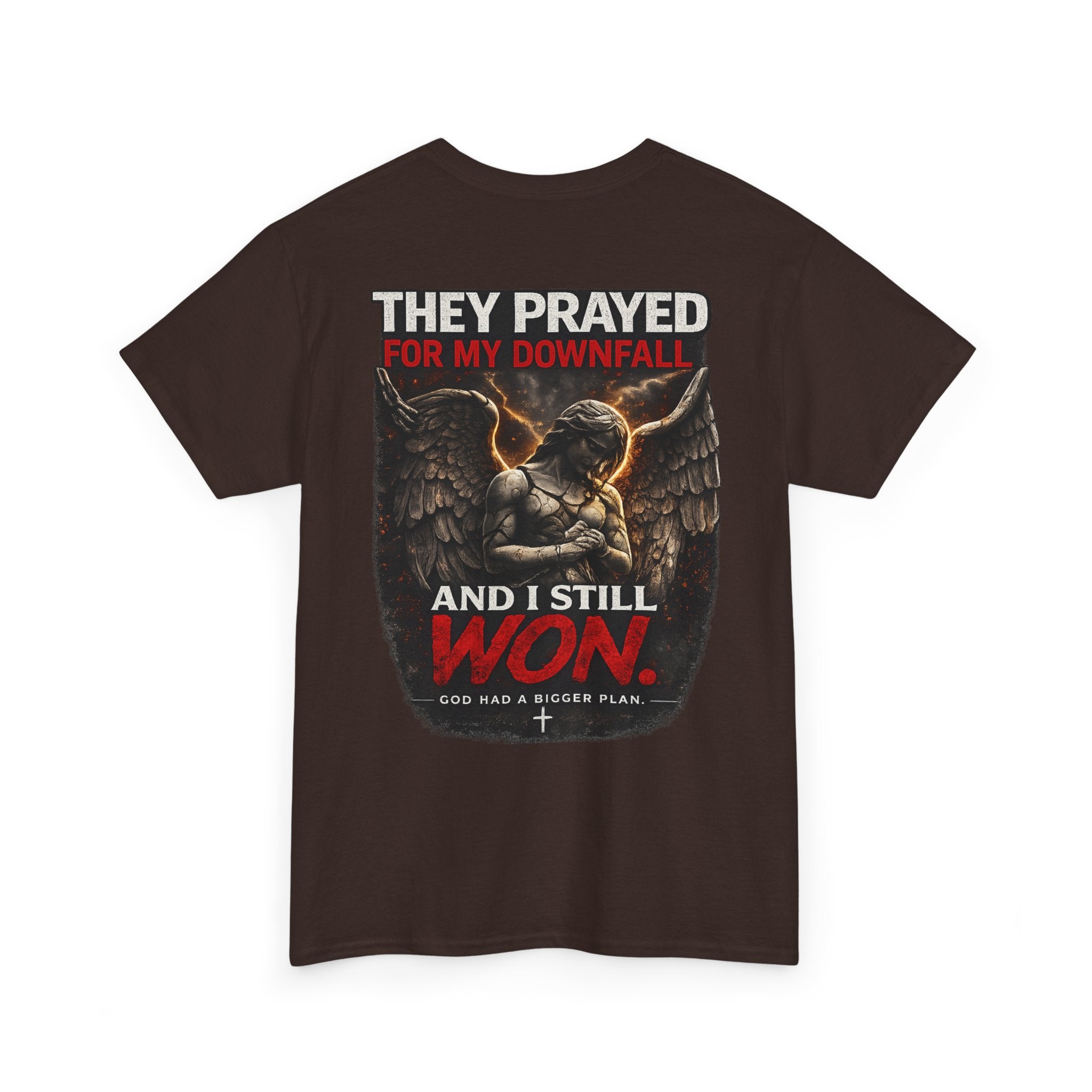 Resilient Angel Tee — "They Prayed for My Downfall" Streetwear Shirt