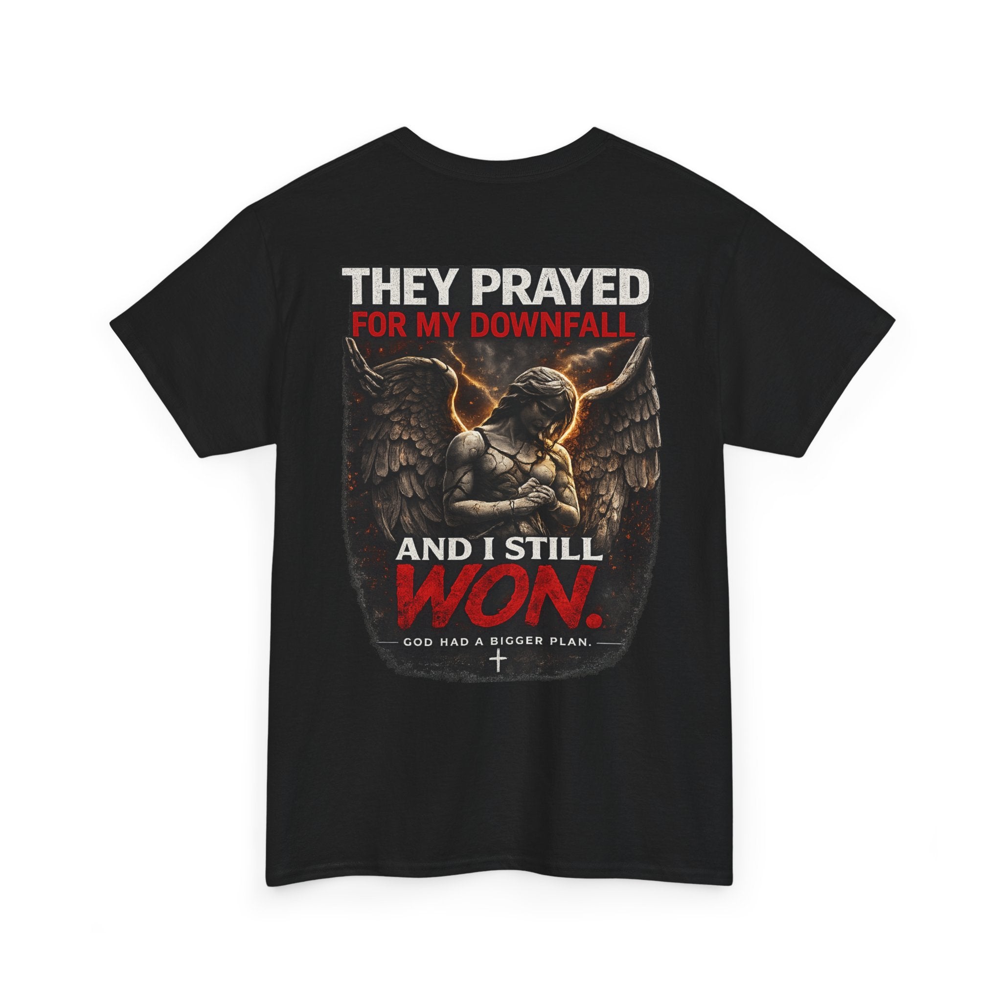 Resilient Angel Tee — "They Prayed for My Downfall" Streetwear Shirt