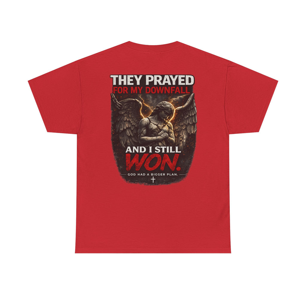 Resilient Angel Tee — "They Prayed for My Downfall" Streetwear Shirt
