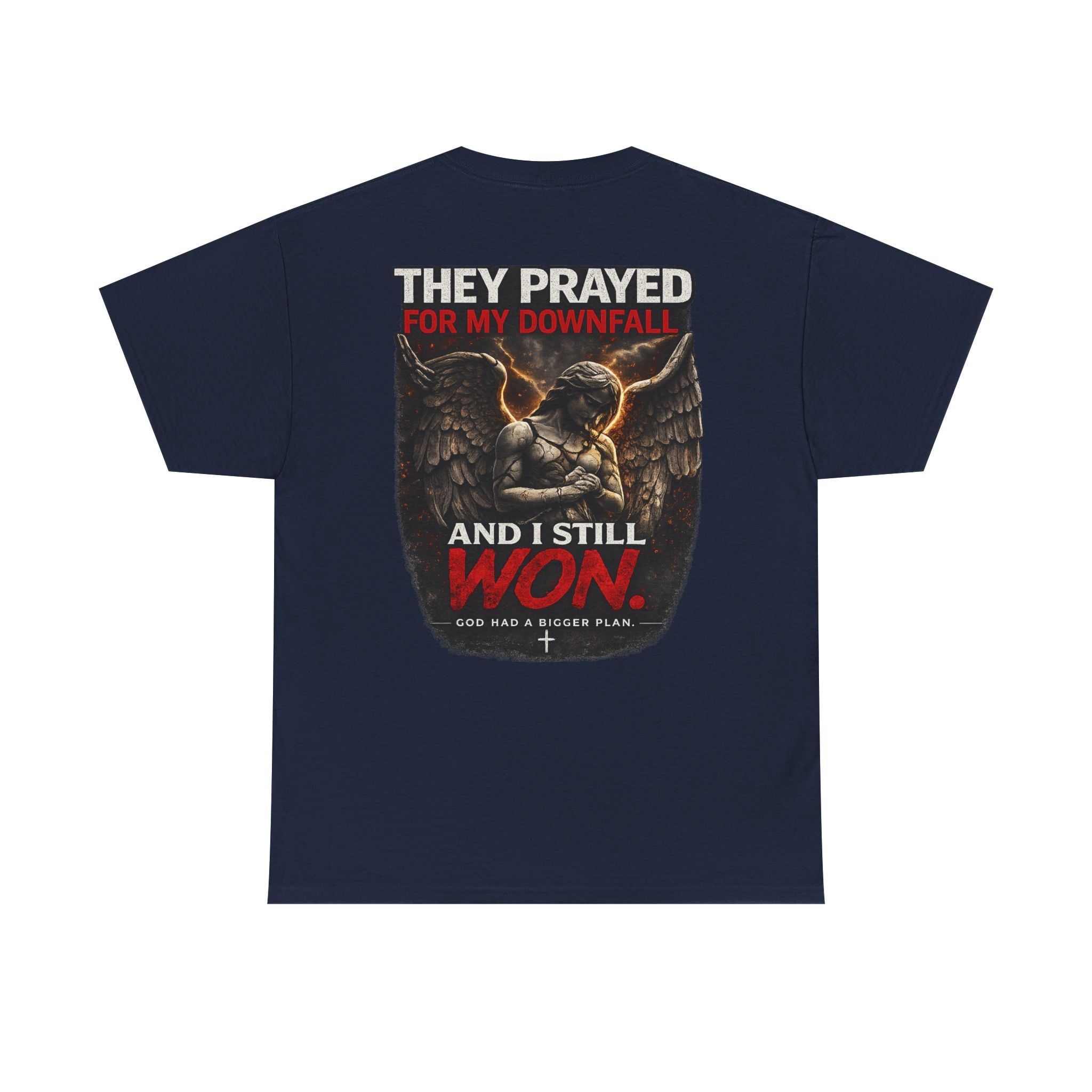 Resilient Angel Tee — "They Prayed for My Downfall" Streetwear Shirt