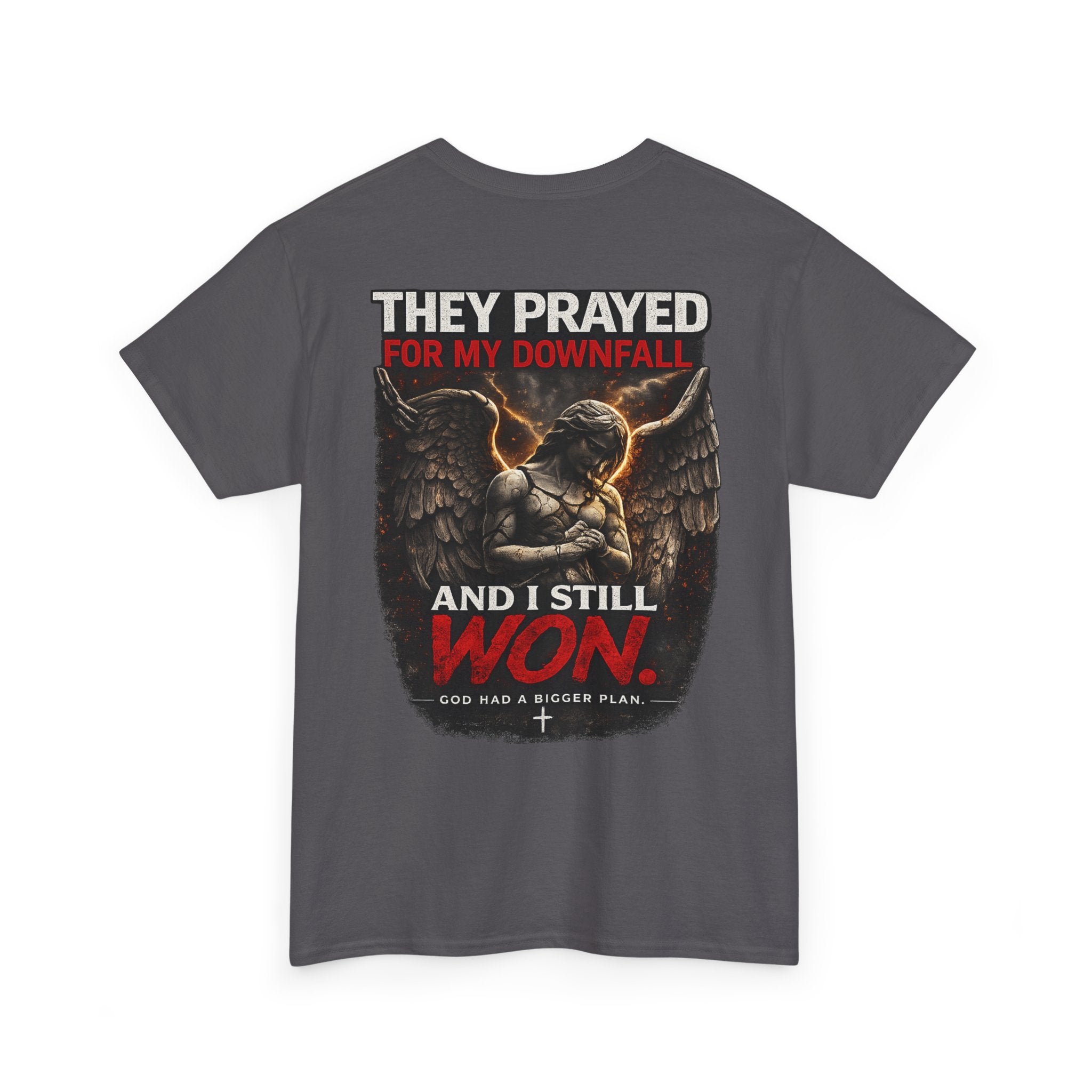Resilient Angel Tee — "They Prayed for My Downfall" Streetwear Shirt