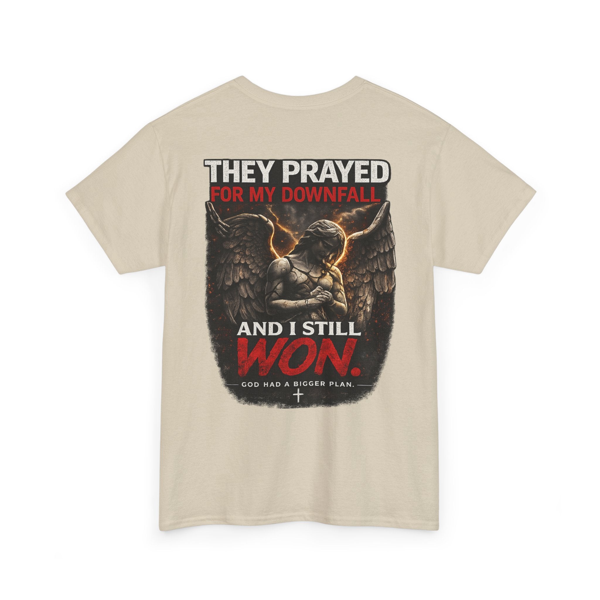 Resilient Angel Tee — "They Prayed for My Downfall" Streetwear Shirt