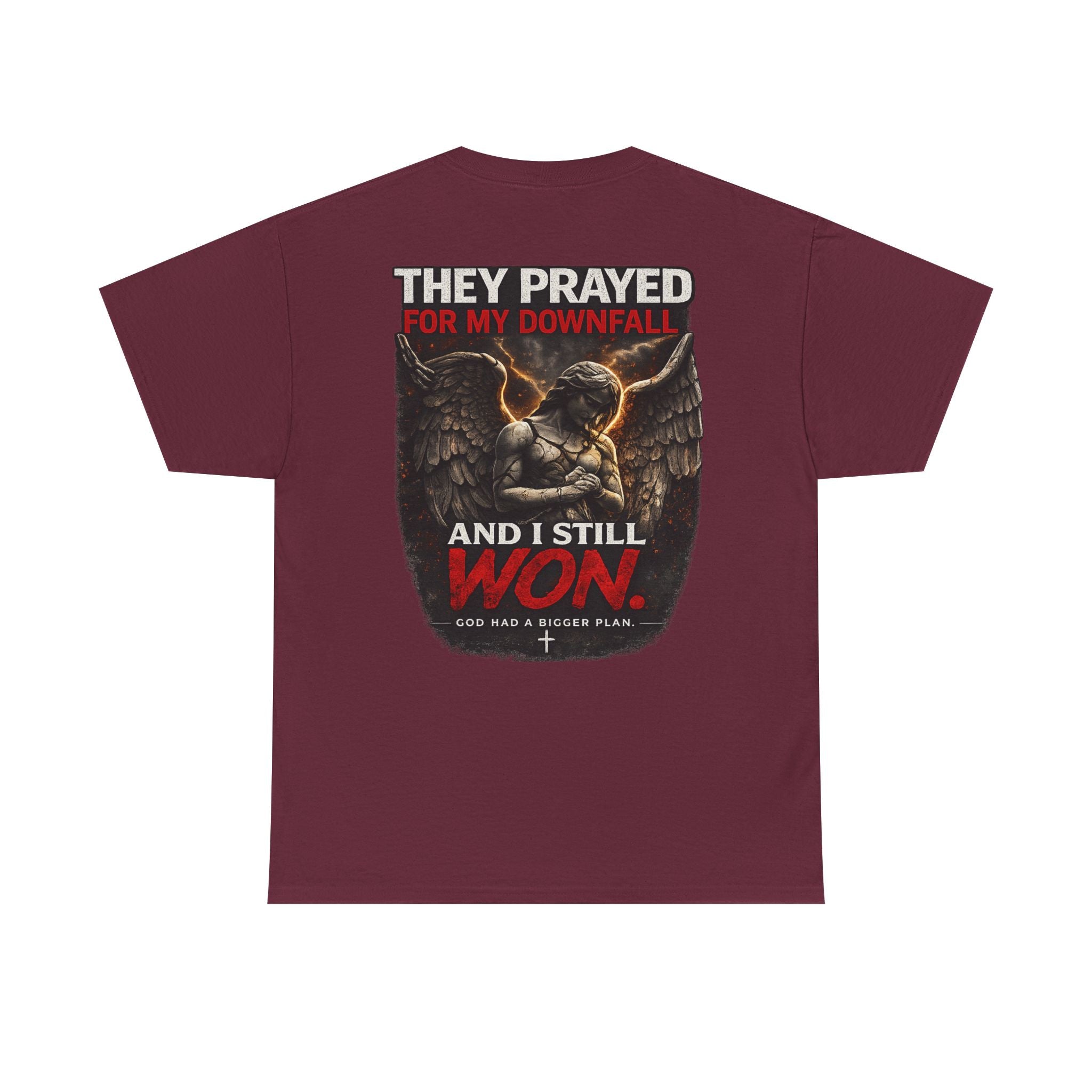 Resilient Angel Tee — "They Prayed for My Downfall" Streetwear Shirt