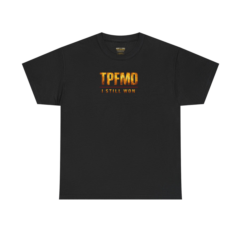 They Prayed For My Downfall Tee — Gold Crown & Prison Bars Streetwear