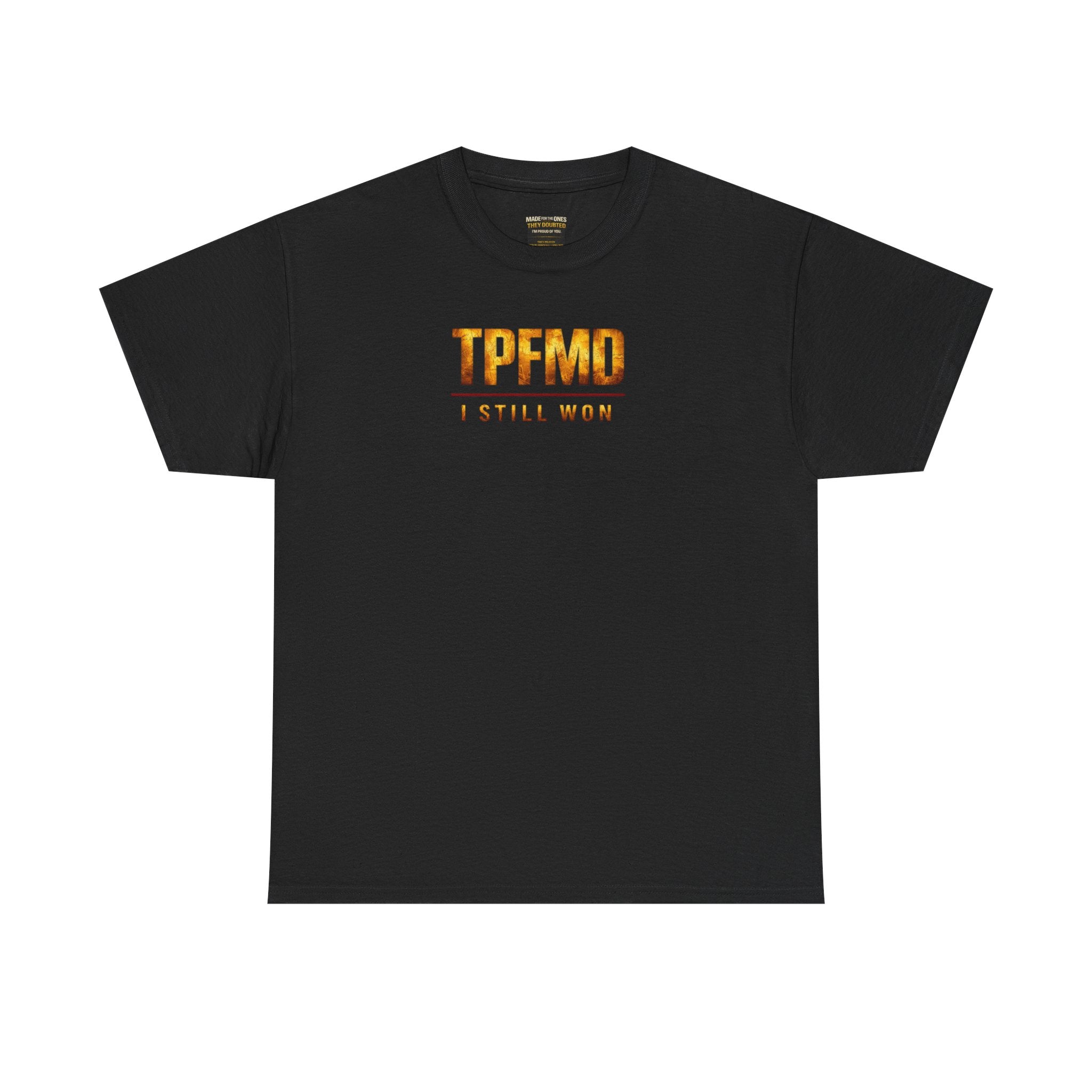 They Prayed For My Downfall Tee — Gold Crown & Prison Bars Streetwear