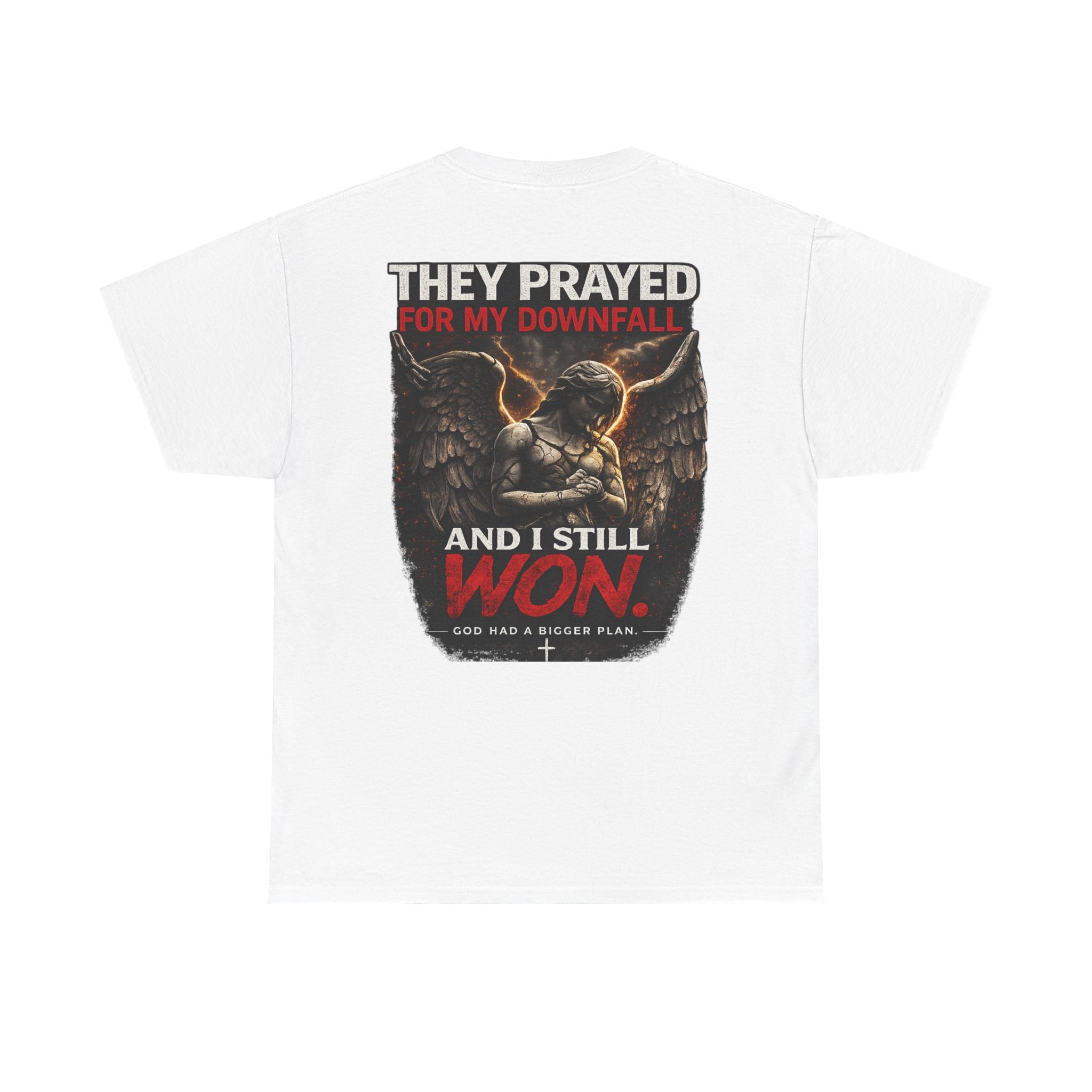 Resilient Angel Tee — "They Prayed for My Downfall" Streetwear Shirt