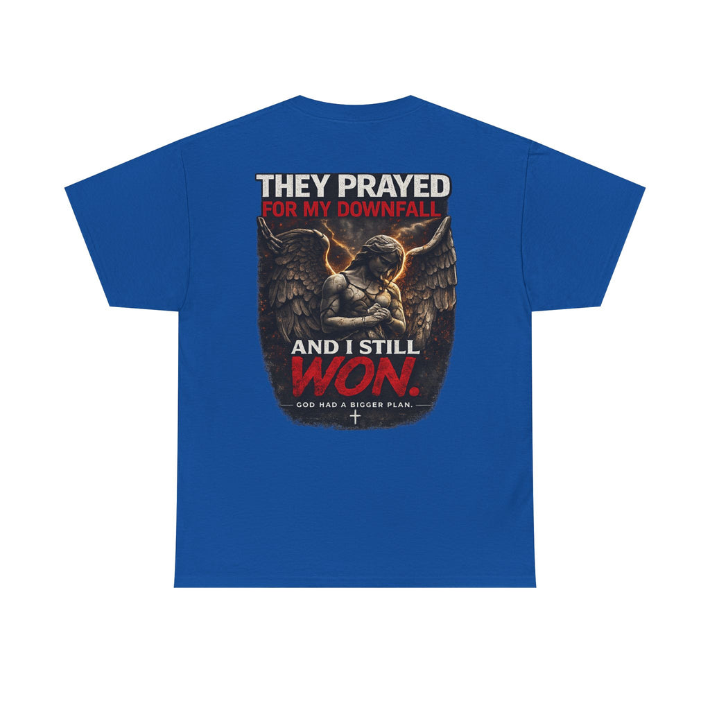 Resilient Angel Tee — "They Prayed for My Downfall" Streetwear Shirt