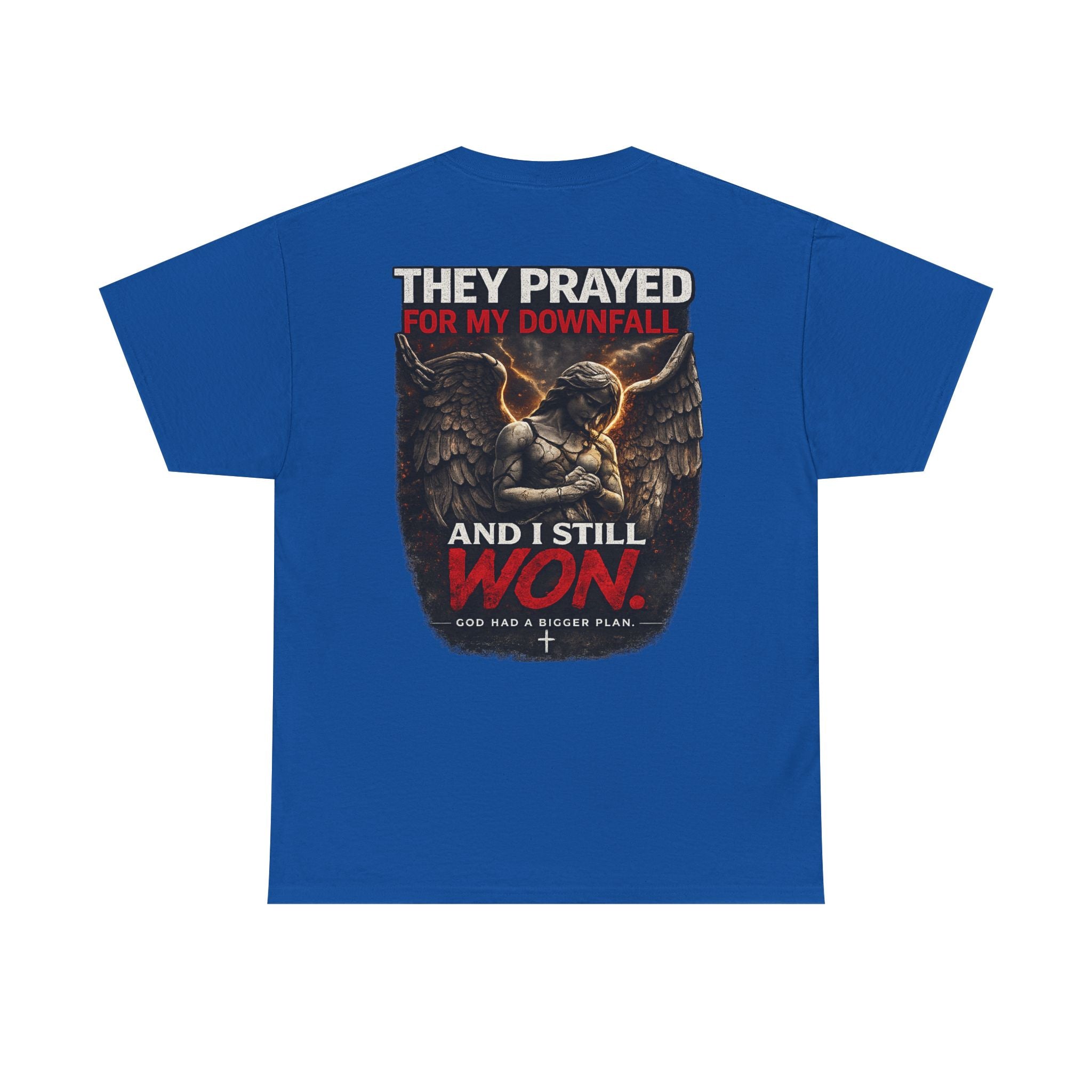 Resilient Angel Tee — "They Prayed for My Downfall" Streetwear Shirt