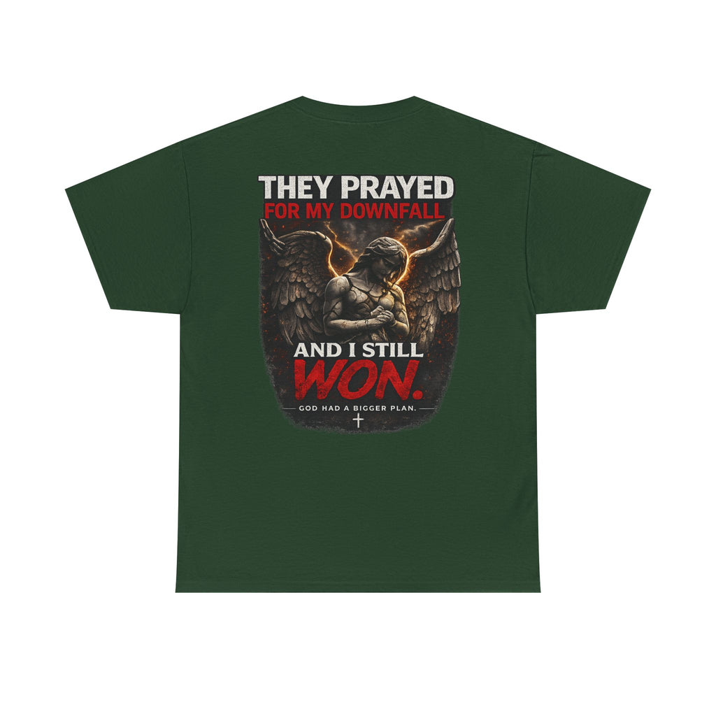 Resilient Angel Tee — "They Prayed for My Downfall" Streetwear Shirt
