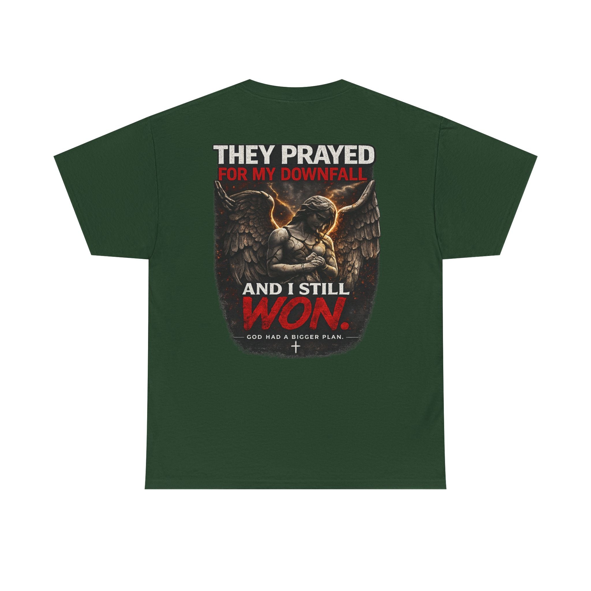 Resilient Angel Tee — "They Prayed for My Downfall" Streetwear Shirt