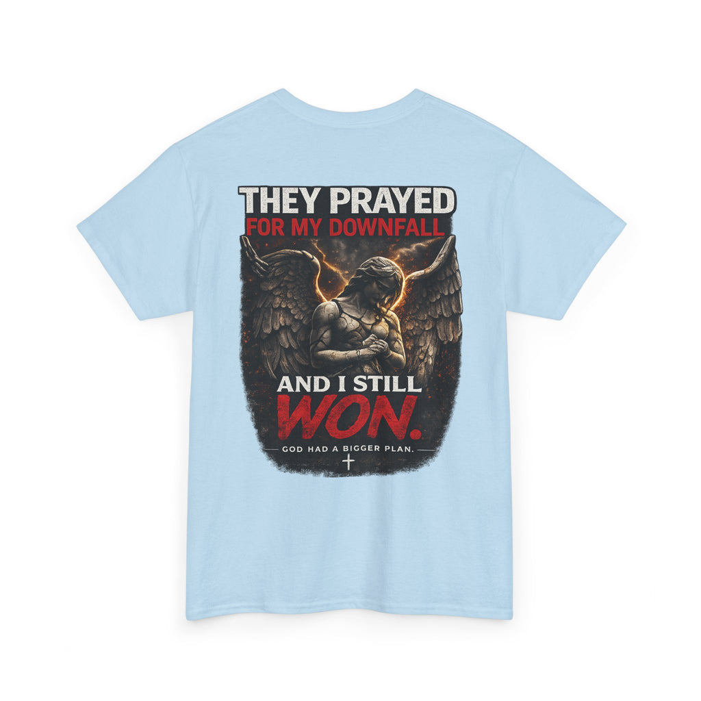 Resilient Angel Tee — "They Prayed for My Downfall" Streetwear Shirt