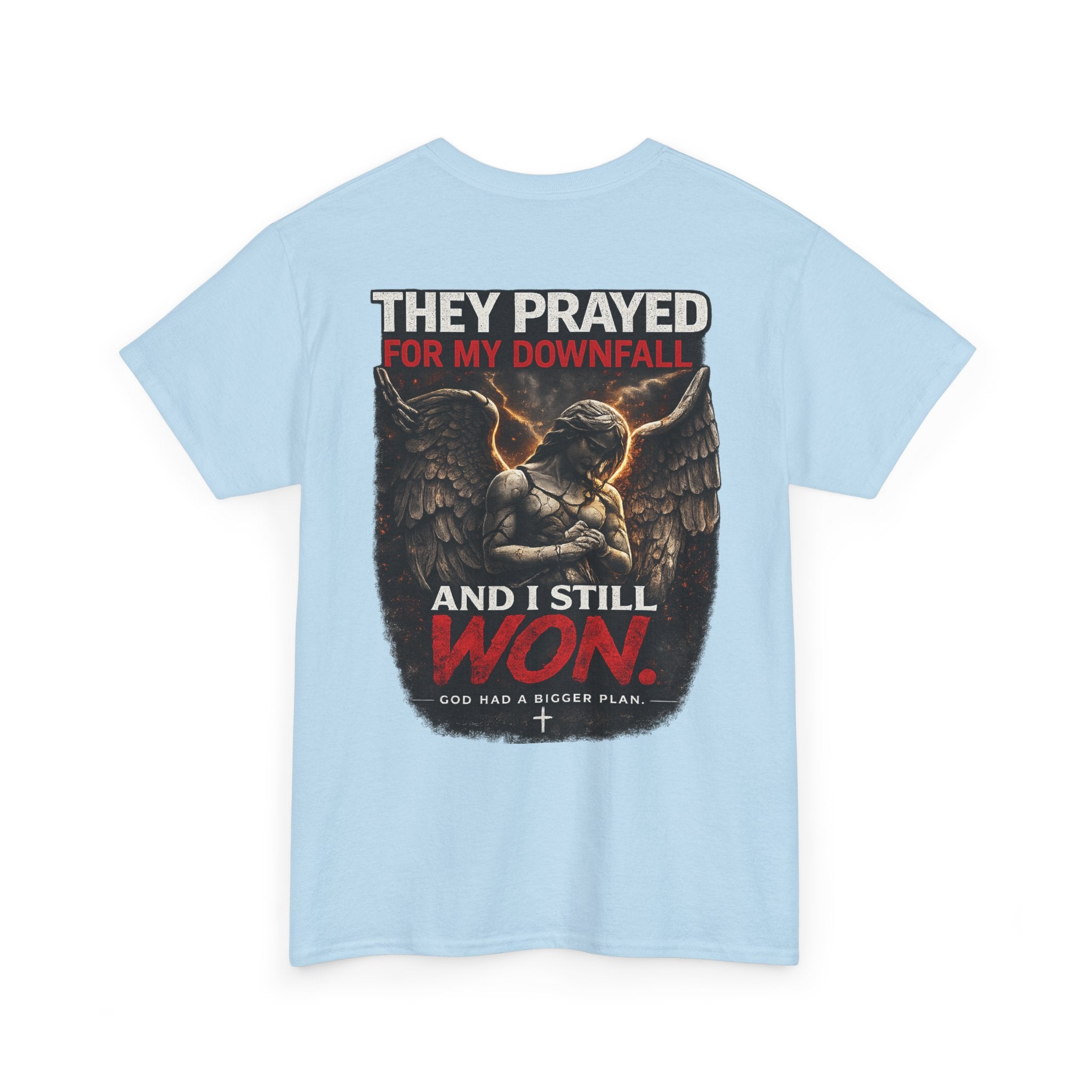 Resilient Angel Tee — "They Prayed for My Downfall" Streetwear Shirt