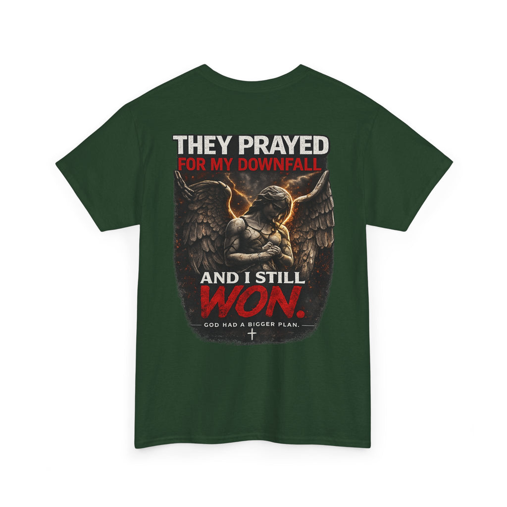 Resilient Angel Tee — "They Prayed for My Downfall" Streetwear Shirt