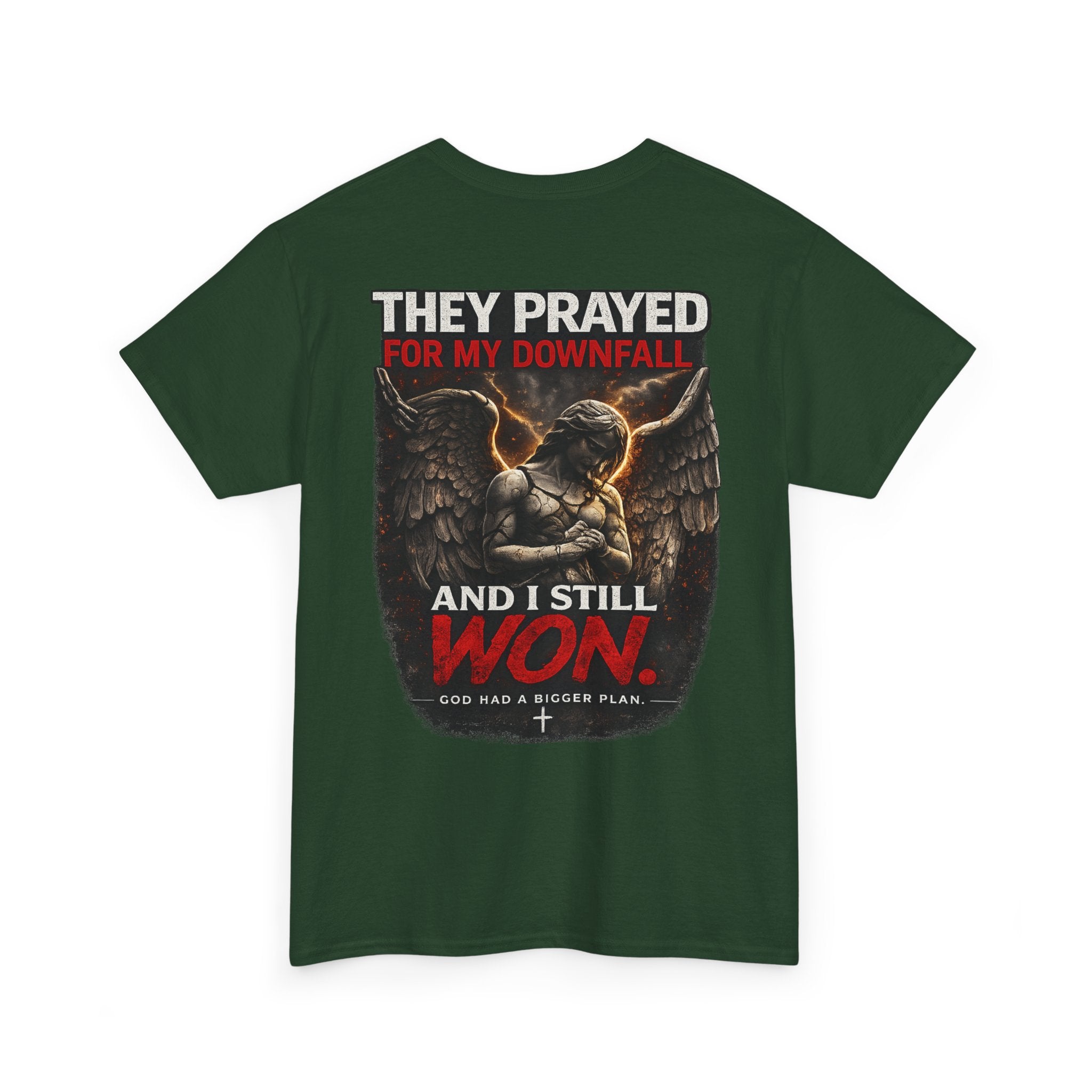Resilient Angel Tee — "They Prayed for My Downfall" Streetwear Shirt
