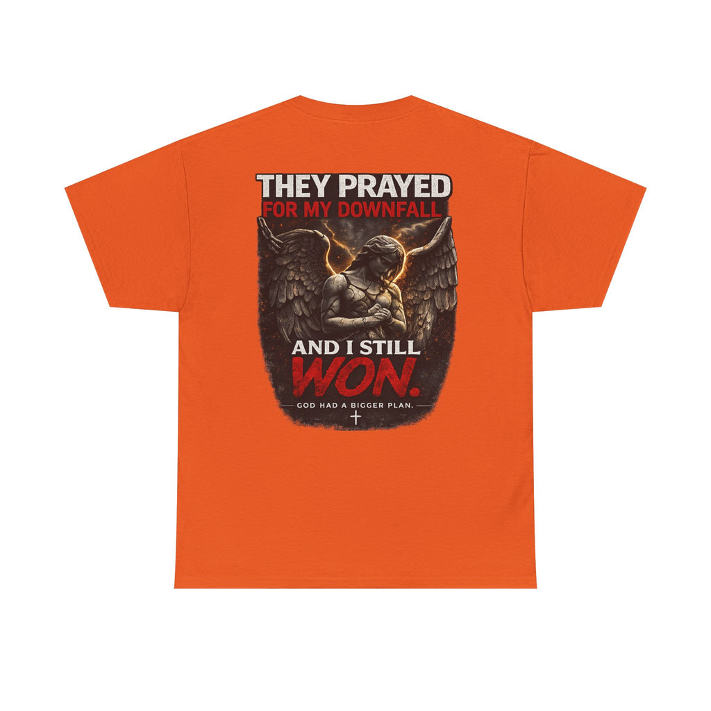 Resilient Angel Tee — "They Prayed for My Downfall" Streetwear Shirt