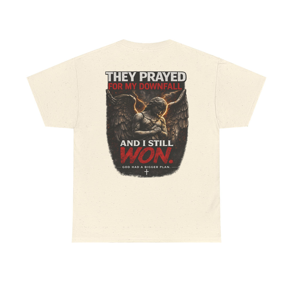 Resilient Angel Tee — "They Prayed for My Downfall" Streetwear Shirt