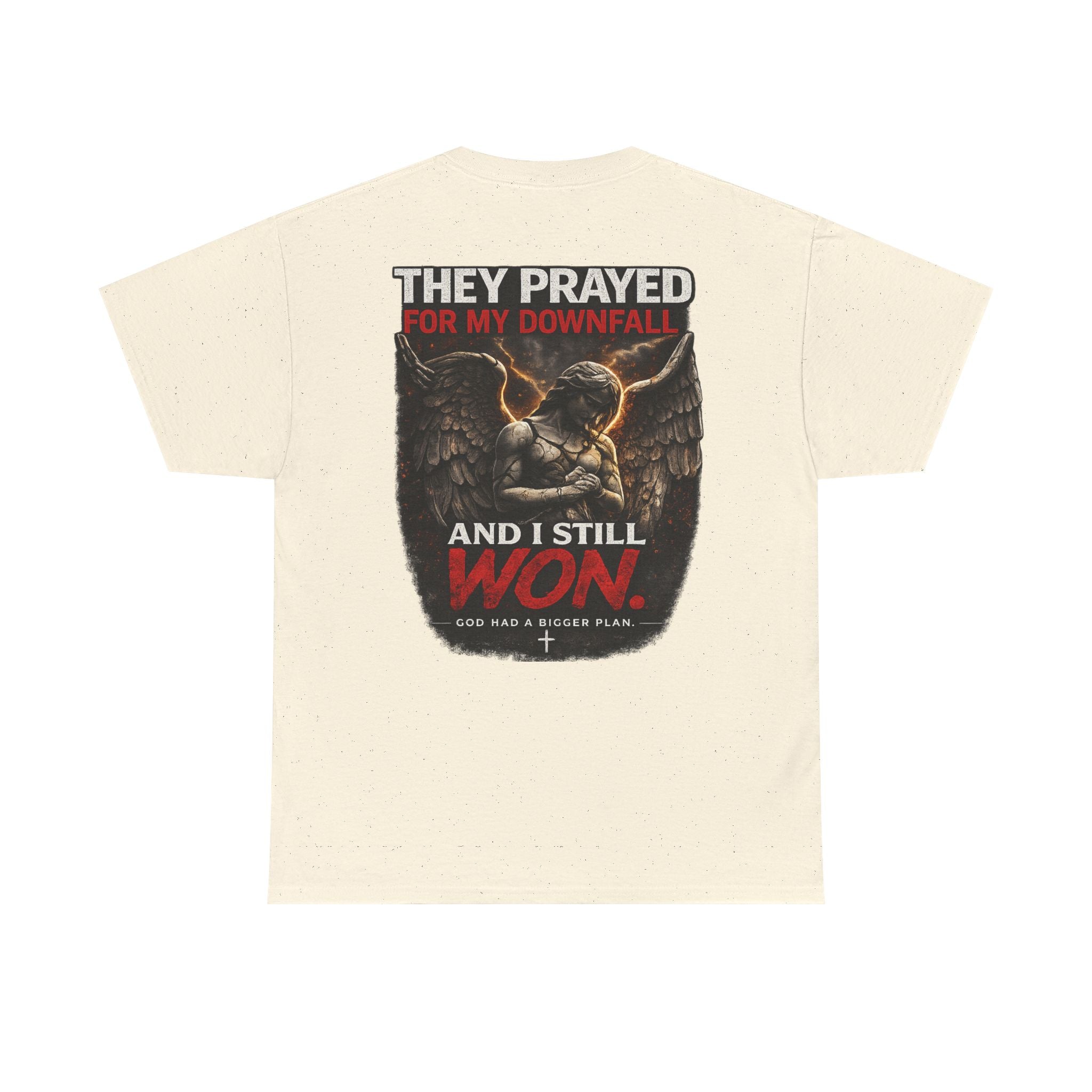Resilient Angel Tee — "They Prayed for My Downfall" Streetwear Shirt