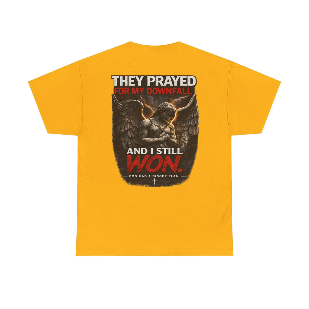 Resilient Angel Tee — "They Prayed for My Downfall" Streetwear Shirt
