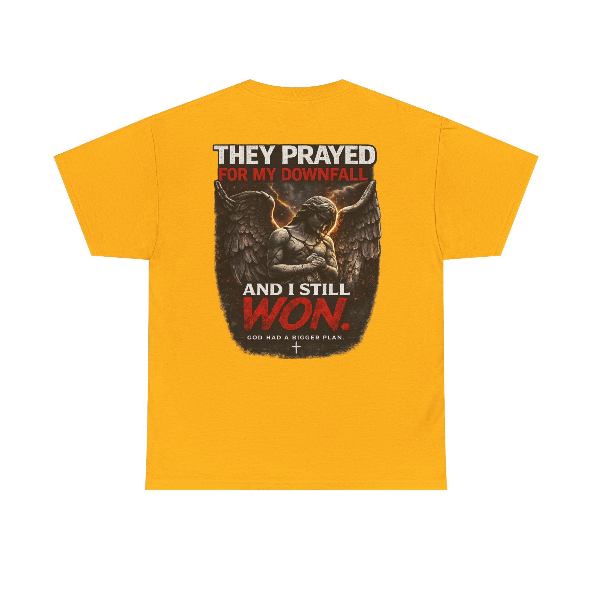 Resilient Angel Tee — "They Prayed for My Downfall" Streetwear Shirt