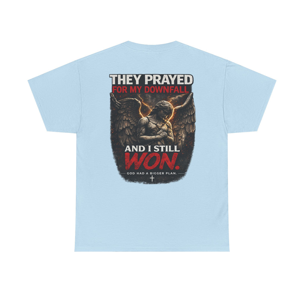 Resilient Angel Tee — "They Prayed for My Downfall" Streetwear Shirt