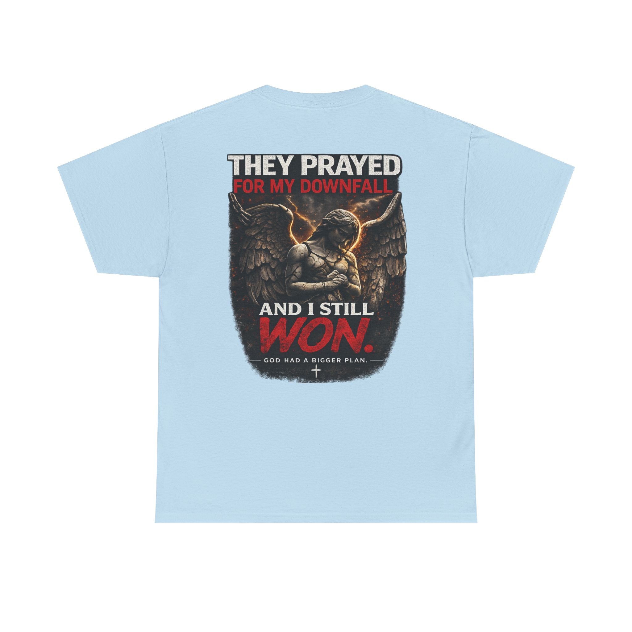 Resilient Angel Tee — "They Prayed for My Downfall" Streetwear Shirt