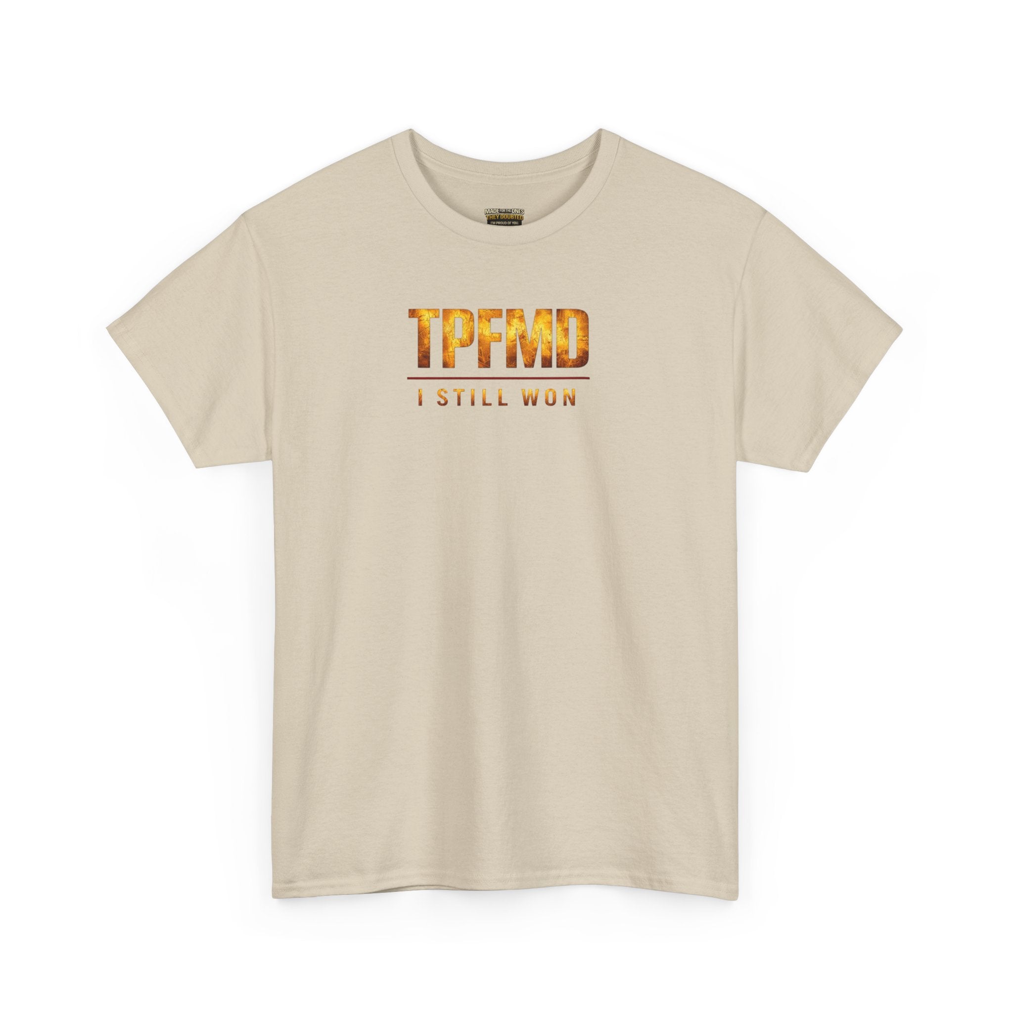 They Prayed For My Downfall Tee — Gold Crown & Prison Bars Streetwear
